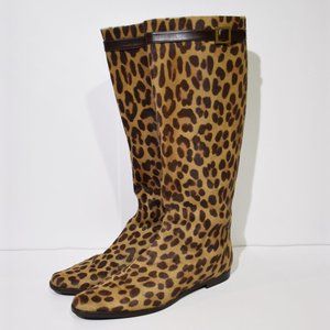 Ralph Lauren Leopard print haircalf Boots size 9 womens